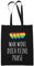 PlimPlom LGBTQ Tasche Aus Baumwolle Schwarz - Gay Pride Einkaufstasche - LGBTQ Stoffbeutel - LGBTQ Accessoires - Stofftasche Lange Henkel - LGBTQ Flag Design