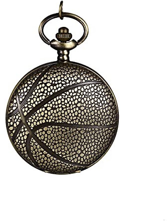 Avaner Taschenuhr mit Kette Basketball Analoge Quarz Taschenuhr mit Arabische Ziffern Pocket Watch für Frauen Männer