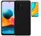 TODOBARATO 24HORAS Funda para Xiaomi Redmi Note 10 Pro - 10 Pro MAX Negra TPU Lisa Silicona Gel + Protector Cristal Templado 9H Cristal Templado 9H