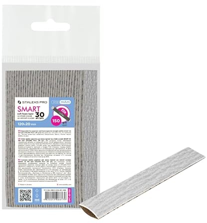 STALEKS PRO Ricambio Lime monouso con schiuma Papmam per base diritta SMART. Carta ecologica 30 pezzi (grana 150)