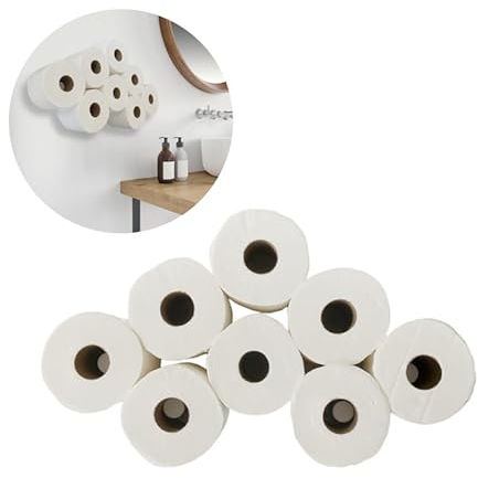 Moose Goods Cloud Toilettenpapierhalter - Rustikales Badezimmer-Dekor, Taschentuchhalter für Badezimmer, platzsparender Wand-WC-Papierhalter, lustiger Toilettenpapierhalter - Taschentuchhalter für 13