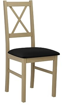 Mirjan24 Esszimmerstuhl Zefir X, Rahmen aus lackiertem Buchenholz, Gepolsterte Sitzfläche aus Stoff, B:43 x H:94 x T:49 cm, Stuhl für Arbeitszimmer, Esszimmer, Küchenstuhl (Sonoma/Kronos 07)