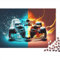 Formel-Auto-Puzzle für Erwachsene und Teenager - 1000 Teile Holzpuzzle (75 x 50 cm)