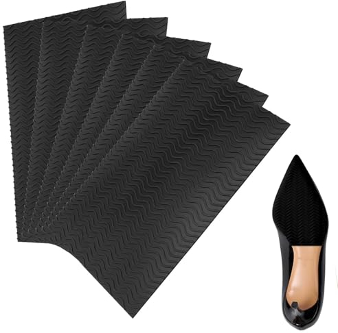 6 Stück Schuhsohle, Schuhsohlen Reparatur Set, Schuhsohlen Protektoren Gummisohlen zum Aufkleben für Alle Größen Anti Rutsch Geräuschreduzierung, Bequemere Sohlen