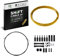 Chooee 2xPro Bike Gear Cable Set,MTB Gear Cable for Mountain Bike/Road Bike, Bike Shifter Cable Housing Coated Braided & Teflon Inner line,Gold