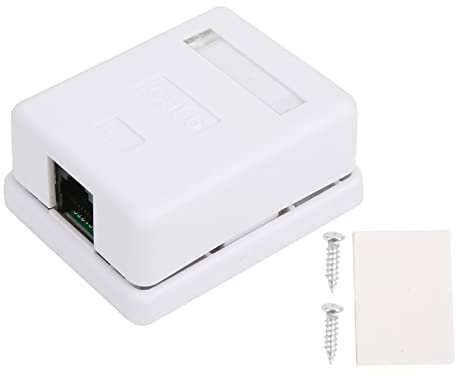YWBL-WH RJ45-Aufputzdose, 2 Stück RJ45-Aufputzdose, Cat6-Einzelport-Desktop-Informationsnetzwerk-Anschlusskästen, Elektronische Komponenten, Elektrogehäuse
