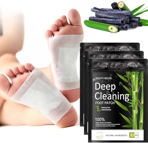 30 Stück Detox FußPflaster, Fusspflaster zur Entgiftung, Detox Pflaster Fuß, Fußpflegepads, Entgiftungspflaster Füße, Natürliche Detox Pflaster, Deep Cleansing Foot Pads für Entgiften Deep Sleep