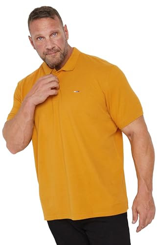 BadRhino Big & Tall Mustard Core Polo Shirt - Men's - Plus Size Curve
