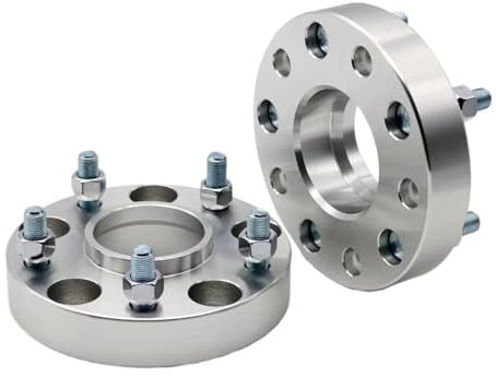 Spurverbreiterung Für Dacia Für Duster M12x1,5 2 Stück 15/20/25/30/35mm Rad Spacer Adapter PCD 5x114,3 66,1mm Geeignet Für 5 Lug Spurverbreiterungen(2pieces 50mm)