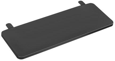 KESOTO Tastaturablage Schreibtischverlängerung, ergonomische Tastaturablage mit Klemmhalterung zum Tippen, Computertischverlängerung, Ellbogenarmstütze für Büro, Zuhause, 50 X 20 cm, Schwarz