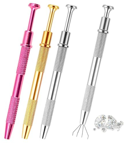 dinghaole 3 Stück Piercing Kugel Aufdreher, Piercing Zange für Kugeln, für Kugeln mit 4 Klauen Piercing Kugel Zange Hilfe Wechselhilfe Piercingzange Werkzeug für Wechsel Diamanten
