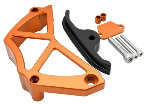 Chain Cover Compatible con KTM Duke 790 Adventure R/S 2018-2023 Compatible con Duke 890 Adventure R/S 2021-2023 Cubierta protectora de cadena de piñón Piñón De Motor Cubierta(Orange)