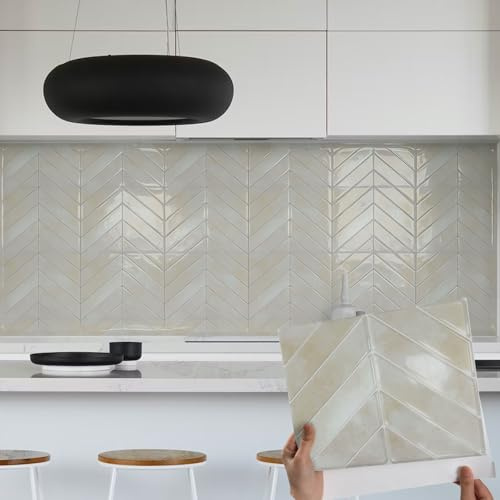 Fantasnight Stick on Wall Tiles Kitchen - 10pcs Self Adhesive Tile Stickers for Bathroom(29x23cm) - Peel and Stick Walls Sticker Yellow - Marble Effect Waterproof Sticky Vinyl Splashback 3D