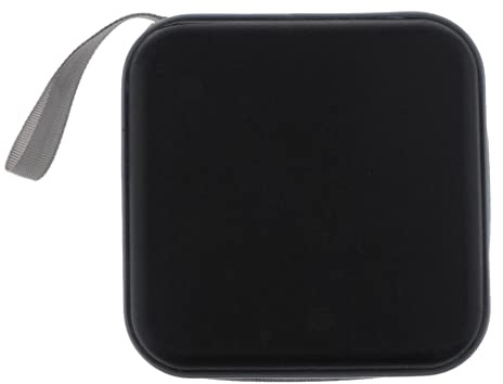 KiBcsLic CD Tasche für 40 Discs DVD Hülle mit Reißverschluss CD Aufbewahrungstasche Und Disc Halter Aus für Die Organisation zu Hause Und Im Auto, Schwarz