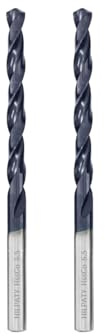 Hilpaty Forets Hélicoïdaux Professionnel Foret à Mèche M35 HSS-Co à Revêtement AlTiN, Standard DIN 338 (5.5mm x 93mm x 5pcs)