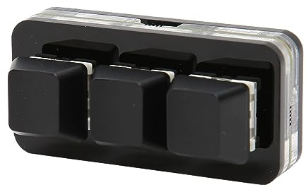 Tnfeeon Osu Standard-Tastatur, USB-3-Tasten-Minitastatur mit RGB-Hintergrundbeleuchtung, Hot-Swap-Makroprogrammierung, Tragbar für Büro und Gaming (#11)