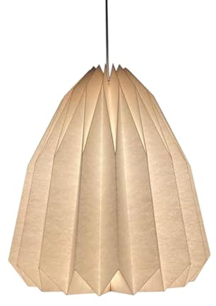 Origami Design Papier Lampenschirm - Folding Pendelleuchte Kunst Dekor,Nordische Kreativpapier Lampenschirm Deko Papier Laterne Deckenlampen Shade,für Hängelampe Schlafzimmer,Wohnzimmer,Esszimmer - D