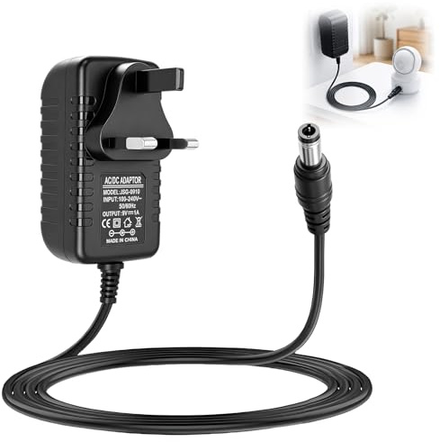 9V 1A Power Supply Adapter Plug for Tapo Camera, Center Positive 5.5mm x 2.1mm Replacement Charger Adaptor for C100 C200 C210 C310 C320WS CCTV Smart Security Arduino UNO Mega