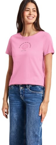 Damen T-Shirt mit Rundhals und Muschelprint