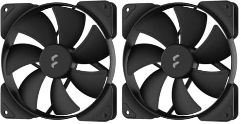 Fractal Design Aspect 14 PWM Black 140 mm Wide 500-1700 RPM Range Computer Fan (Packung mit 2)