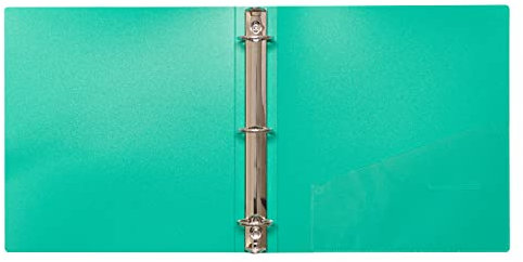 Line 3 Ring Poly Binder mit Innentasche 2.54 cm Color May Vary