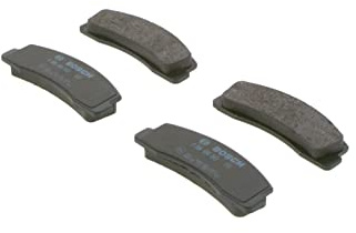 Bosch BP1464 - Auto Bremsbeläge vorne - Bosch-Qualität - für leises Bremsen mit wenig Staub - ECE-R90 zertifiziert - kupferfrei - 1 Set mit 4 Bremsbelägen
