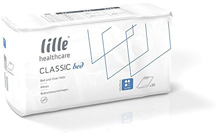 Lille Healthcare Classic Incontinence Bed Pad - Super - 60cm x 90cm (1 Pack of 30)