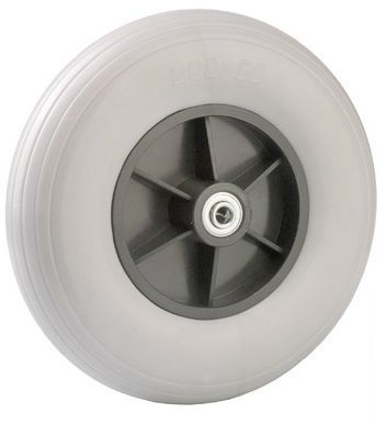 Rolko Kohlgrüber GmbH Rad für Rollatoren, 200 mm, Metall, silber oder grau