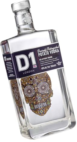 D1 Wodka 70cl - World Vodka Awards 2024 Gold Gewinner I Geschmeidiger & cremiger Premium Wodka, 40% vol