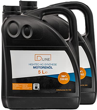 D.LINE Motorenöl, HIGHTEC-HC-SYNTHESE | 5W-40 (2x 5 Liter)