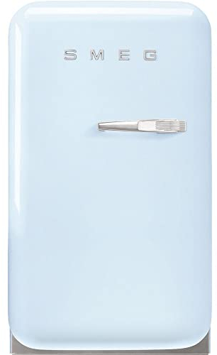 Smeg Left Hand Hinge Mini Bar FAB5LPB5 Fridge - Pastel Blue - D Rated