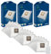 Wessper 18x Sacs à aspirateur synthétiques pour Bluesky BVC 869-8 SENCOR SVC 45 BK RD WH GR UFESA at 7506 Mousy ETA Concept Eup Domino Fagor VCE 303 ROMIX VC11 Economy 1400W Dirt Devil Cooper M7007