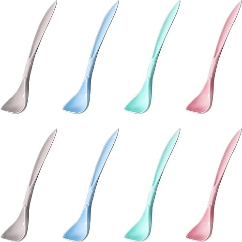 通用 8 Pcs Pet Food Can Spoons Long Handle Dog Can Spoons Pet Feeding Spoon for Cat and Dog Canned Food