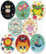 8 parches rodillera infantil serigrafiados para planchar en la ropa. Aplicaciones termoadhesivas para reparar y decorar pantalones, chaquetas, jerseys, mochilas (Dibujos)