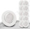 trendlights24 Decora LED Einbaustrahler 230V Weiß rund, 10er Set Spots 6W 480 lm GU10 Neutralweiß, Decken Einbauleuchte 68 mm, schwenkbar