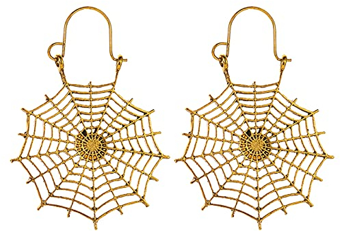 Ohrringe ausgehöhlt für Damen Halloween Ohrringe Schmuck kreative Ohrringe Aigner Ohrringe (Gold, One Size)