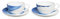 Rick Stein Coves of Cornwall - 2 Piece Cappuccino Cup and Saucer Set - Perfect for Coffee, Tea and Other hot Drinks - Featuring Stunning Designs, Inspired by The Land and Seascape of Cornwall