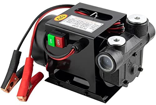 MTND Diesel Transfer Pump, Portable Electric Self-Priming Oil Transfer Pump, 12V~24V/500W/70Lmin High Power Oil Pump, for Transfer Fuel, Portable and easy to carry, fast oil extraction