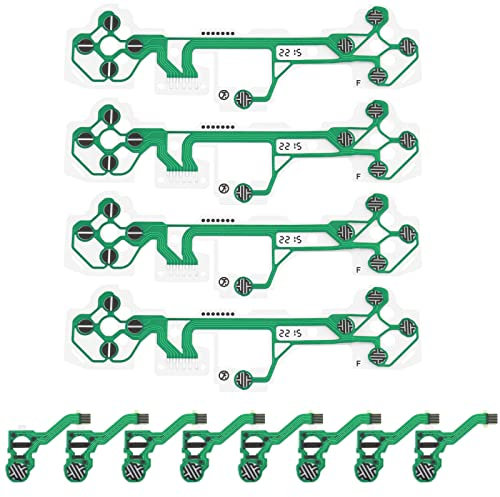 SG Store Lot de 4 membranes de rechange V2 pour film conducteur compatible avec PS5 FPC Câble ruban flexible Accessoires électroniques Vert