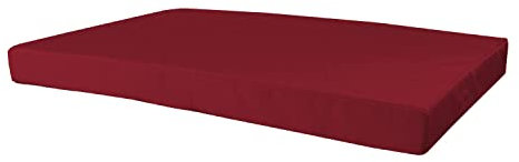 MyVorrei Sitz- oder Rückenkissen für Sessel für den Außenbereich und Garten, 80 x 120 cm, Dicke 10 cm, abnehmbarer Bezug mit Reißverschluss, Bezug 100 % Polyester