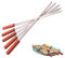 WARESHARK 4 Pcs Flat Kebab Skewers Stainless Steel, Large Turkish Barbecue Skewers, Heavy Duty Reusable BBQ Skewers, Perfect for Kebab, Kebob, Shish, 15mm Wide