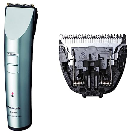 Panasonic Profi-Haarschneidemaschine ER-1421, für Akku-und Netzbetrieb & Ersatz-Scherkopf für ER-1410/ER-1411/146/148, Typ WER9713, 1er Pack