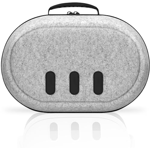 Nabalch Hard Carrying Case Compatible with Meta Quest 3S/3 Accessories, Custom Storage Space for VR Gear/Elite Head Strap/Controllers/Adapter/AA Batteries, with Lens Cover for Travel and Protection