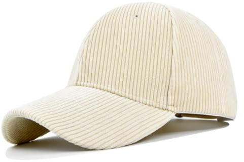 GIVBRO Baseballmütze Cordmütze Winter Warm Einfarbig Hut Klassische Vintage Unisex Dad Cap Verstellbar Sport Kappe für Männer Frau Outdoor