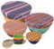 PHOGARY 5 Couvercles de Bol Réutilisables, Couvercles en Tissu Imperméables pour Le Bol à Salade en Verre, Le Pot, Les Melons (Fit 2.7-14 Pouces), la Bordure Élastique (Aztèque)