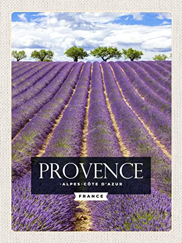 Blechschild 30x40 provence alpes cote d'azur Lavendel Wand Deko Cafe Sammler Geschenk