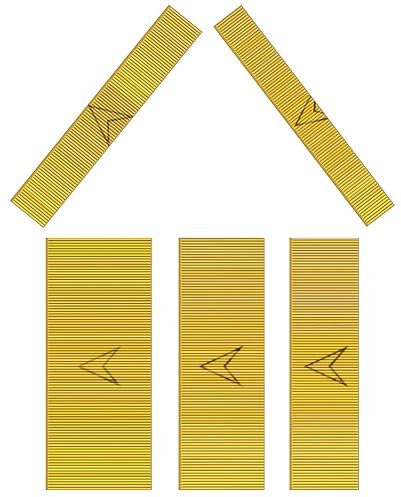 Toicann 23 Gauge, 5000 Pcs Copper Plated Pin Nails with 5 Sizes, Ideal for Pneumatic or Electric Pinner, Fine Woodworking