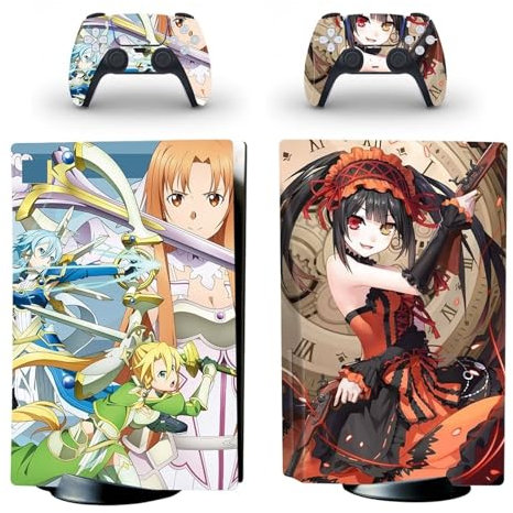 Für PS5 Skin Disc Edition Anime Console Und Controller Vinyl Cover Skins Wraps Für PS 5 Disc Version(5925) Blasenfrei Kein Schaum Kratzfest