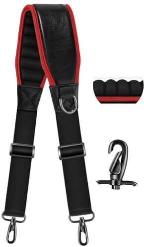ZINZ Ersatz-Schultergurt 79 mit 3D-Weichpolster | Bequem & Atmungsaktiv, Drehhaken Metall, Doppel-Schnallen, Passt für Laptops, Taschen & Sporttaschen