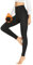 HLTPRO Thermo Leggings Damen im Winter, High Waist Thermohose Gefütterte Thermoleggins Warm Blickdicht für Sport(Schwarz,3XL)